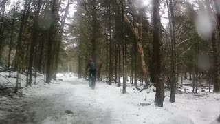 Fat biking Third Vault Falls Trail Fundy National Park