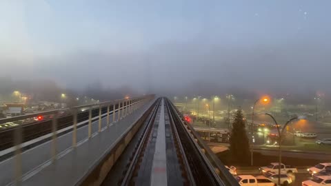 skytrain in the early morning