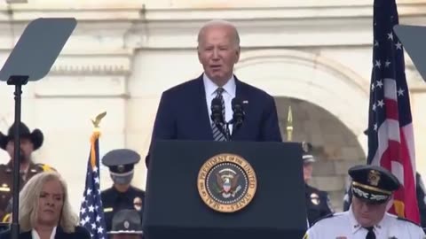 DELUSION: Biden is now aware that his son was not killed when he was a police officer