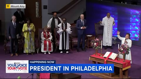 Biden Calls for Unity at Philadelphia Church Service