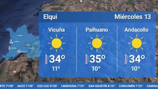 EL TIEMPO EN LA REGIÓN - MIÉRCOLES 13 DE DICIEMBRE