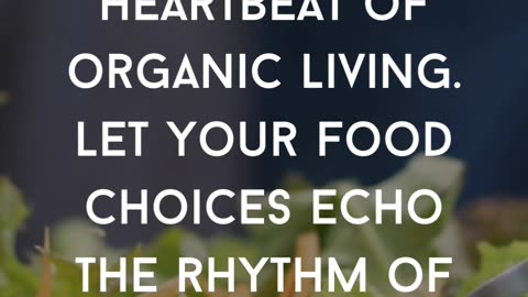 Let your food choices echo the rhythm of health