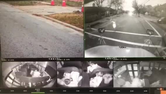Video shows driver passing a stopped school bus