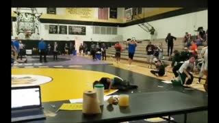 Teen Falls Through Gym Skylight During Wrestling Match