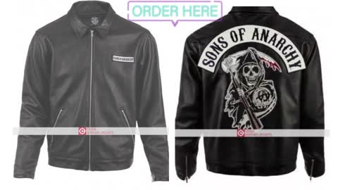 Sons of Anarchy || Biker Black Leather Jacket