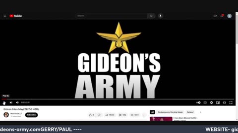 GIDEONS ARMY WED 930 AM EST 12/6/23