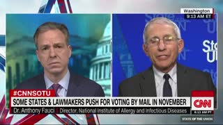 Anthony Fauci: 'I can't guarantee' it'll be safe to physically vote at the polls