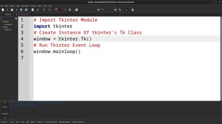 Cross Platform Python Desktop GUI Using Tkinter
