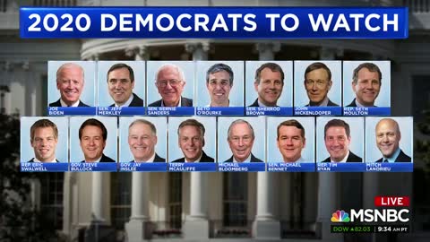 MSNBC discussion on 2020 Dem hopefuls features surprising graphic