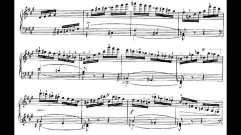 Fauré - Impromptu No. 5, in F-sharp minor, Op. 102 (sheet music, partition, Noten, partitura)