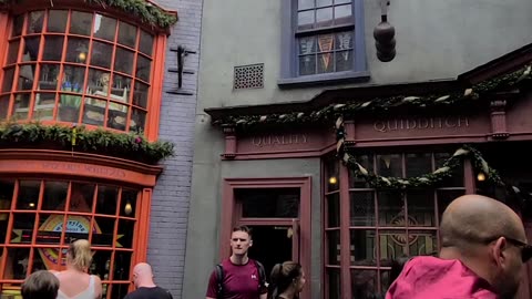 Walking Through Bricks! #wizardingworldofharrypotter #universalstudios #harrypotter #florida