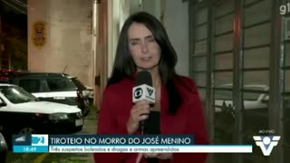 Brazilian reporter collapses live on air