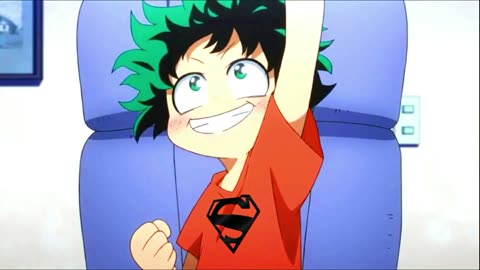 turns out Young Deku is also a Superman fan (alternate universe)