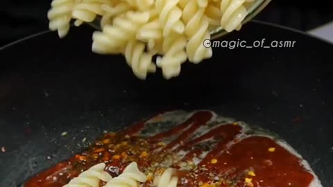 Instant tomato Pasta Asmr