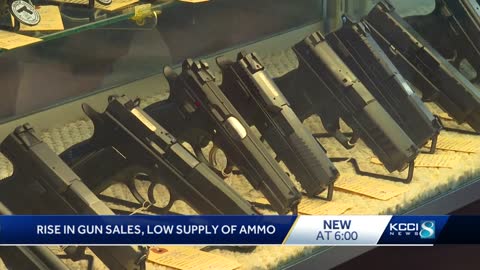 RISE IN GUN SALES RESULTS IN LOW SUPPLY OF AMMO