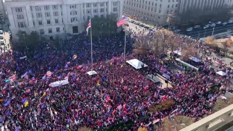 A Good Look at the Crowd Size at the Million MAGA March in DC Today!