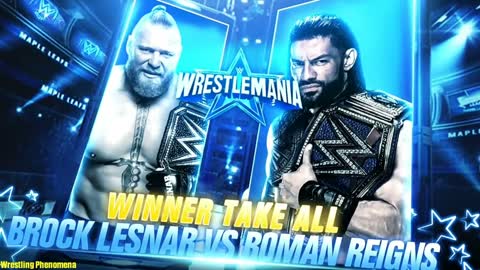 Brock Lesnar Double Champion At Wrestlemania 38 !Roman Reigns Vs Brock Lesnar winner takes all match