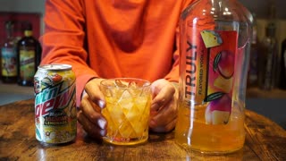 Truly Pineapple Mango Vodka & Mtn Dew Baja Laguna Lemonade