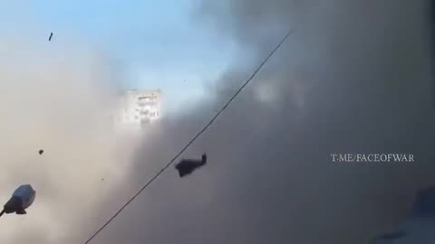 Borodianka, Ukraine. Tanks Fires next to Cameraman. Close Call.