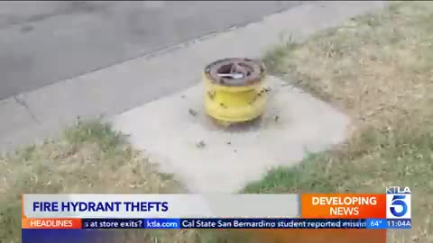 Criminals in the high-crime areas of Southern California are now taking fire hydrants