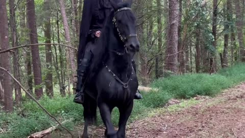 Epic Scary Halloween on a horse