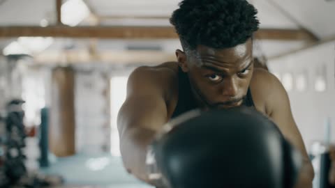 Black Boy boxing