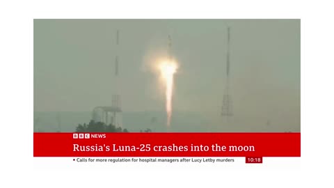 Russian spacecraft crashes into the Moon