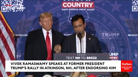 BREAKING: Vivek Joins Trump At New Hampshire Rally To Encourage Support