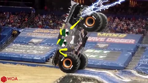 Crazy Monster Truck Freestyle Moments | Monster Jam highlights 2020 | Woa Doodles Funny Videos