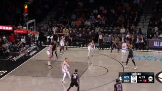 NBA - Cam Johnson is off to a hot 4/4 start in the Borough Battle! Knicks-Nets