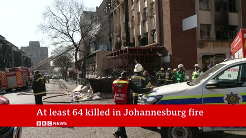 Johannesburg fire: More than 60 dead after building blaze - BBC News