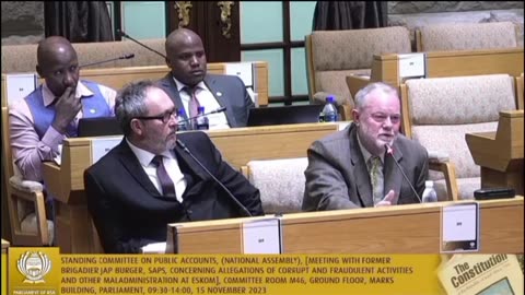 Former Bigadier Jap Burger, SAPS on corruption at Eskom