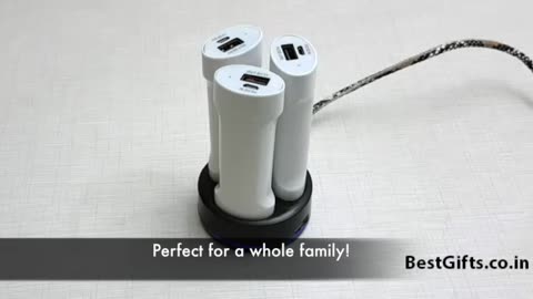 Family Power Bank With Triple USB Ports (Set Of 3) (9,000 MAh)