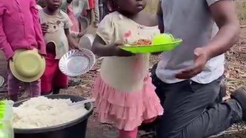 Feeding Children at africa
