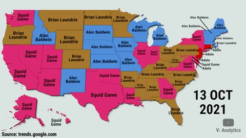 2021's Trending Google Searches by State