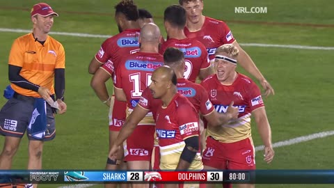 NRL 2024 | Sharks v Dolphins | Match Highlights