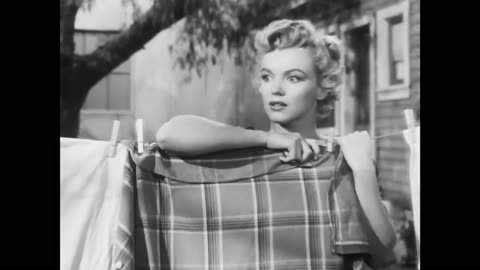 Marilyn Monroe 1952 Clash by Night scene 2 remastered 4k