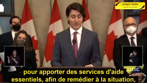 Etat d'urgence au Canada - Justin Trudeau