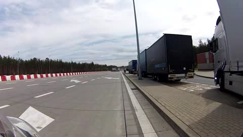 Crossing the Polish border