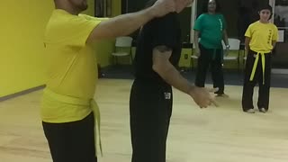 2 hand shoulder grab from behind part 2
