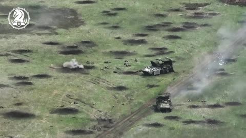 The infantry fighting vehicle M2A2 Bradley destroyed two Russian BTR-82