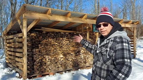 How To Build a Woodshed | HUGE Firewood Shelter and Plans