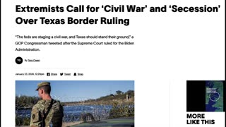 A TEXAS SIZED PSYOP AT THE SOUTHERN BORDER! STATE VS FEDERAL GOVERNMENT SEEDS PLANTED FOR CIVIL WAR!