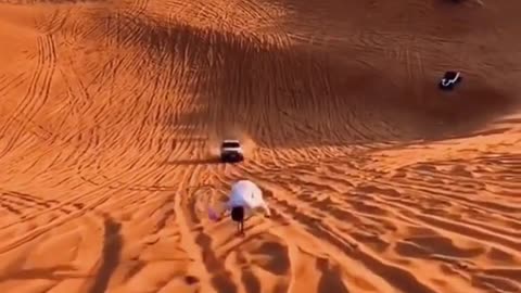 Backflip in the desert