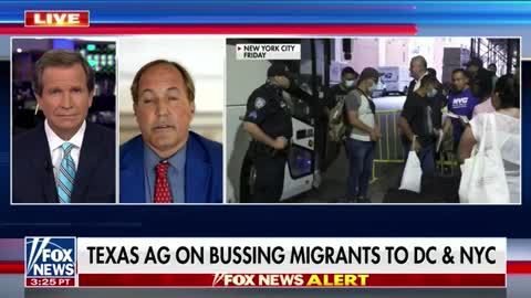 Texas Attorney General Ken Paxton slams the mayors of New York and Washington DC for complaining about being sent buses of illegal migrants