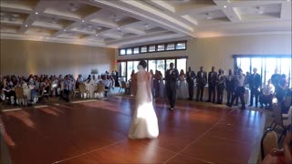 Bride and groom's surprise Disney mashup wedding dance