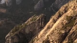 Insane Rope Swing in Yosemite