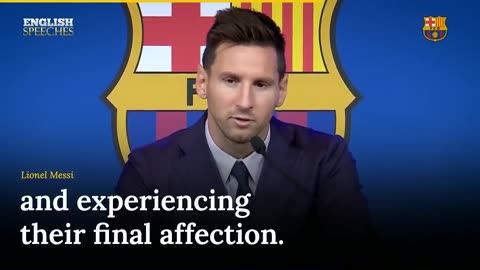 ENGLISH SPEECH _ LIONEL MESSI_ Heartfelt Farewell Speech