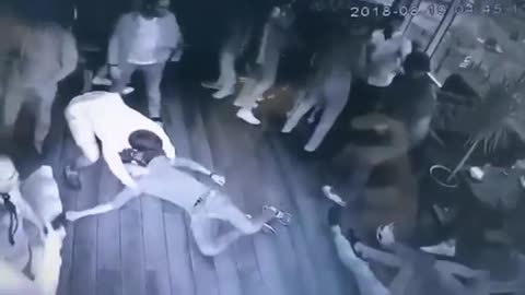 Dance Floor Turns Into Big Fight | Fight | Accident | Cctv camera