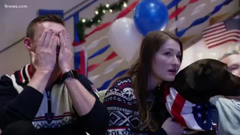 Mikaela Shiffrin's family reacts as she falls in Olympic giant slalom